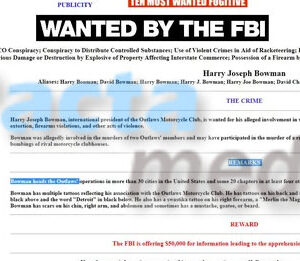 ‘Taco’ Bowman, ex-head of Bandits biker group, kicks the bucket at 69